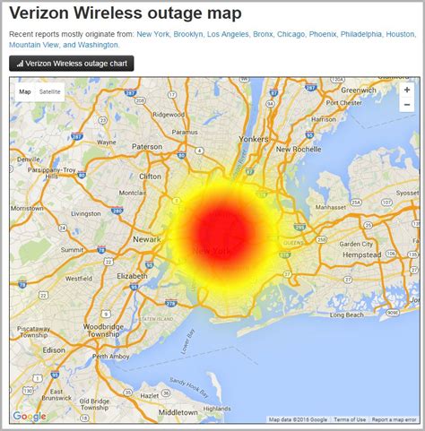 The chart below shows the number of <b>Verizon</b> Wireless reports we have received in the last 24 hours from users in Hamilton Square and surrounding areas. . Verizon cell tower outage